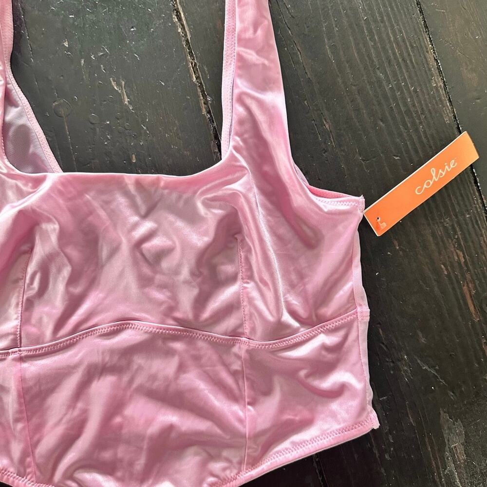 NWT Colsie Silk Corset Top